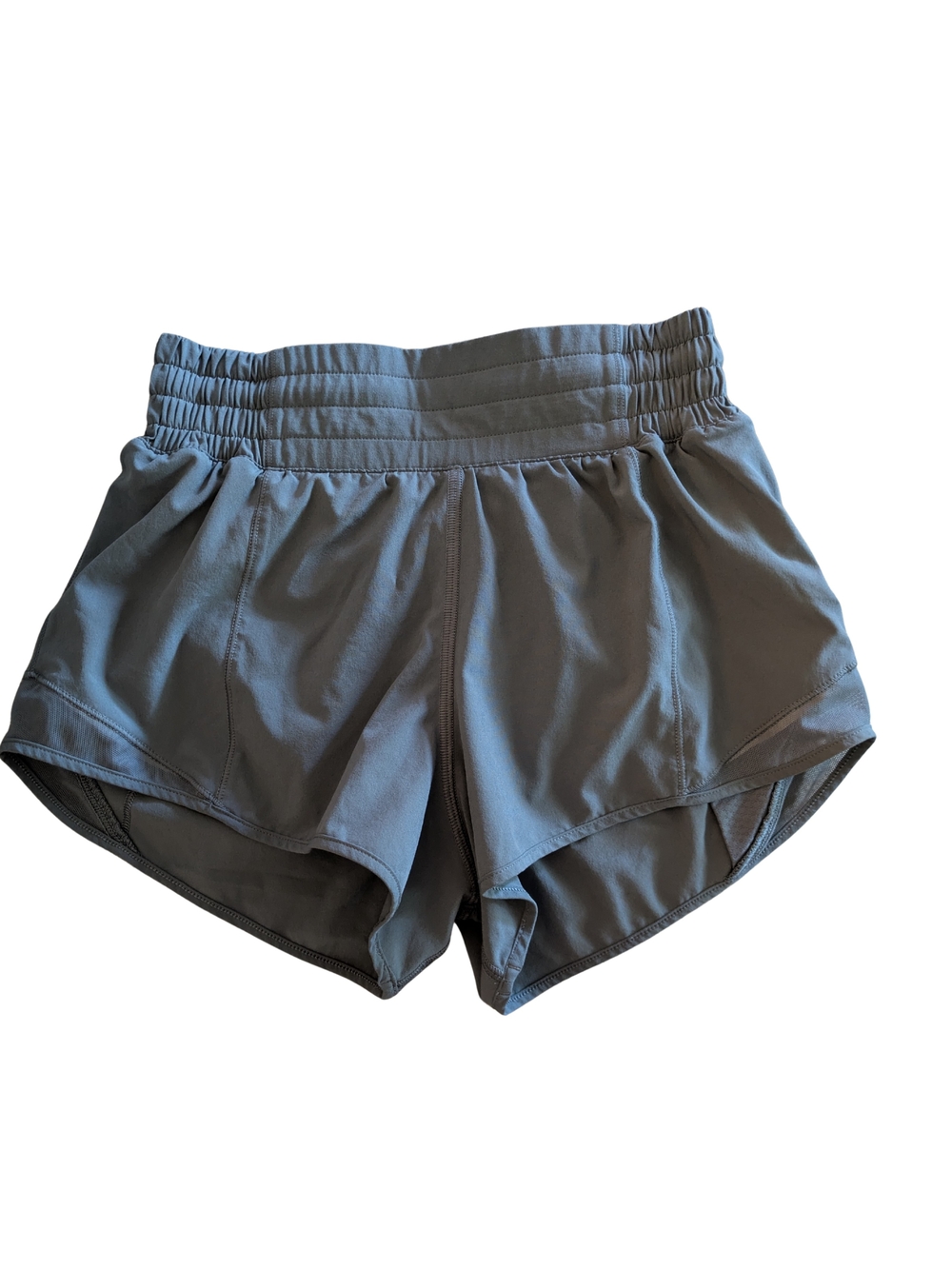 Lululemon Hotty Hot Shorts featuring a distinct wide, pleated waistband.